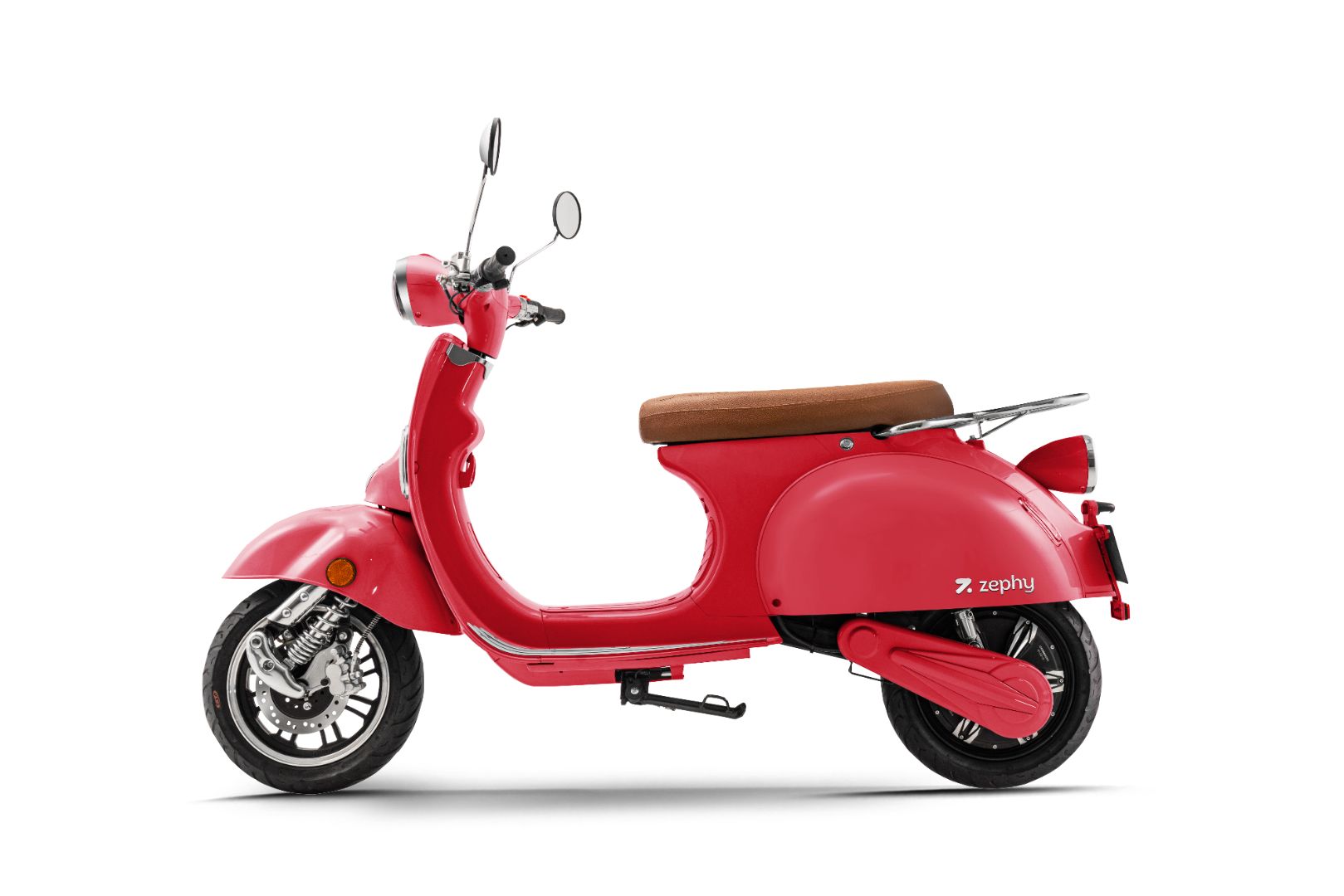 side look Red Scooter